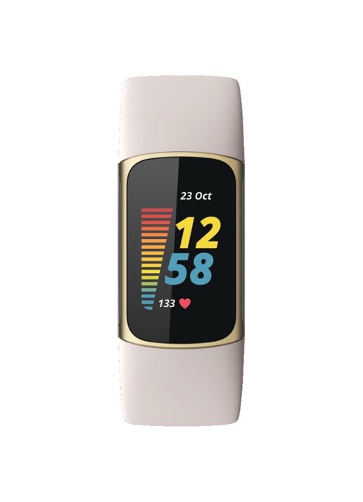 Fitbit Fitbit Charge 5 FB421GLWT - voorkant creme