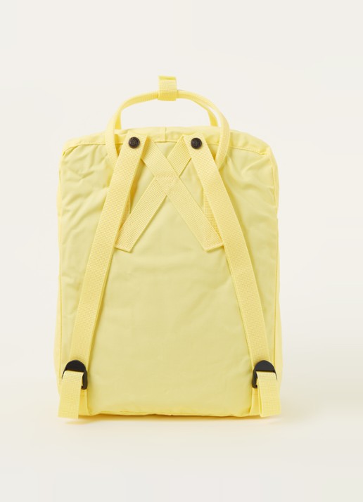 Fjällräven Kånken Original rugzak met 15 inch laptopvak - achterkant 2 lichtgeel