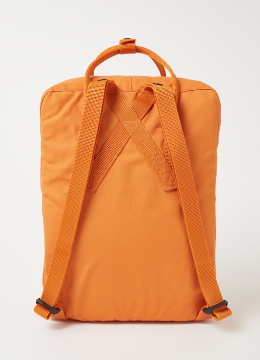 Fjällräven Kånken Original rugzak met 15 inch laptopvak - achterkant 5 oranje