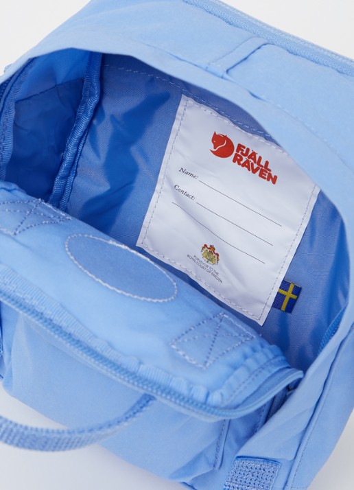 Fjällräven Kånken Sling crossbodytas met logo - detail staalblauw