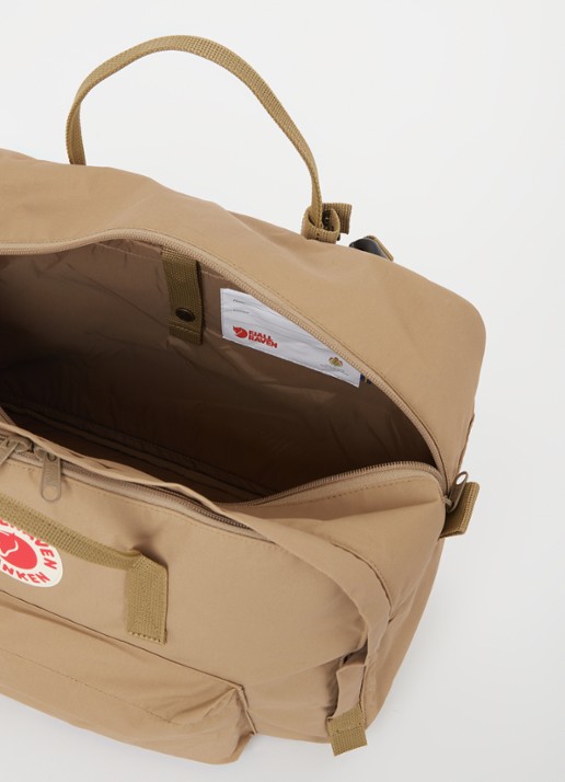 Fjällräven Kånken Weekender weekendtas met afneembare schouderriem - detail beige
