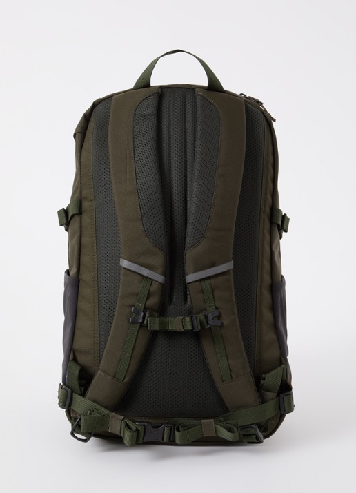 Fjällräven Skule 28 rugzak met 15 inch laptopvak - achterkant 3 donkergroen