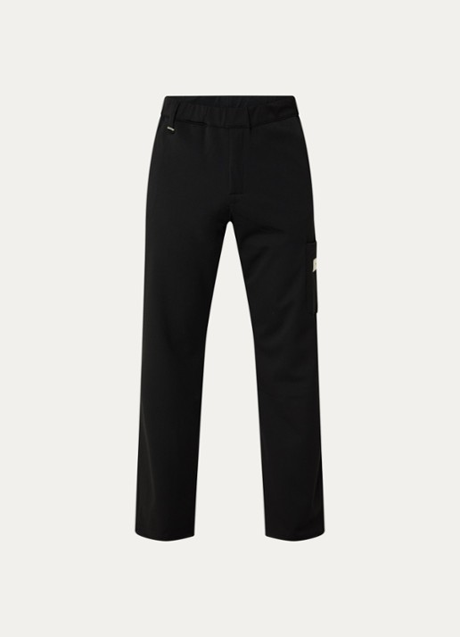 FLÂNEUR Atelier loose fit pantalon met opgestikte zak - voorkant 4 zwart