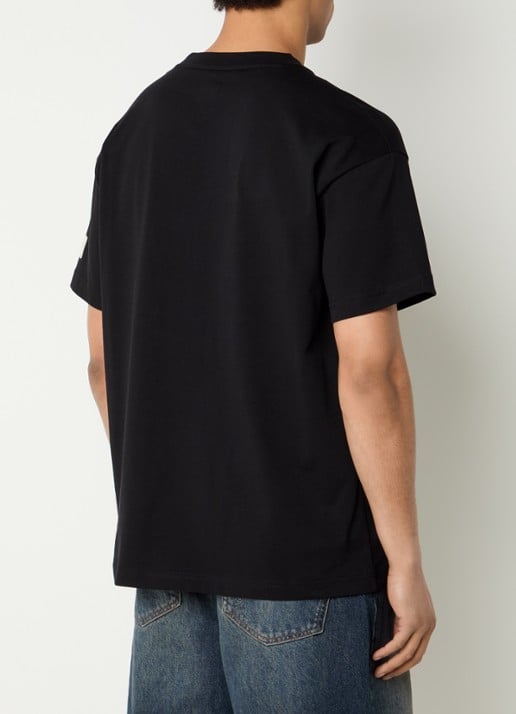 FLÂNEUR Atelier T-shirt met logo - achterkant zwart