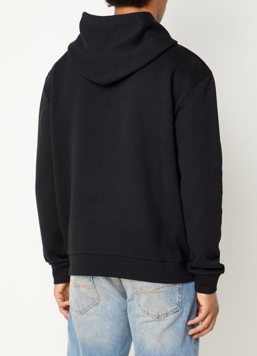FLÂNEUR Hoodie met logoprint - achterkant 5 zwart