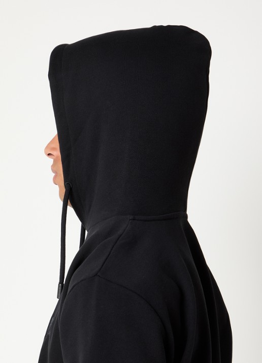 FLÂNEUR Hoodie met logoprint - detail 4 zwart