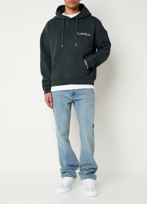 FLÂNEUR Loose fit jeans met lichte wassing - voorkant 5 indigo