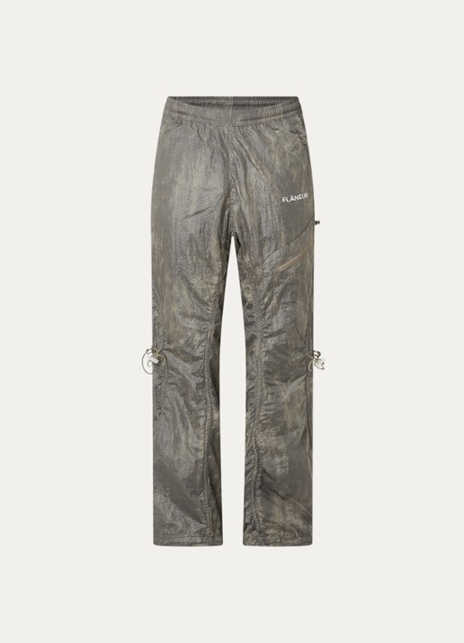 FLÂNEUR Turtle jack met logo en ritszakken - voorkant 3 grijs