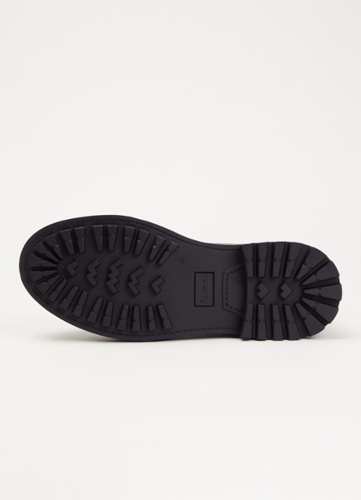 Flattered Alma biker boot van leer - detail 2 zwart