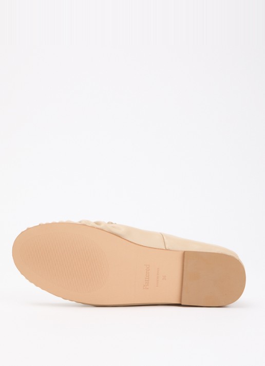 Flattered Bon Bon mocassin van leer - detail 4 beige