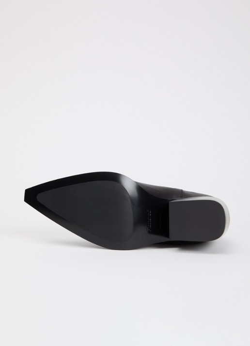 Flattered Sandra chelsea boot van leer - detail 2 zwart