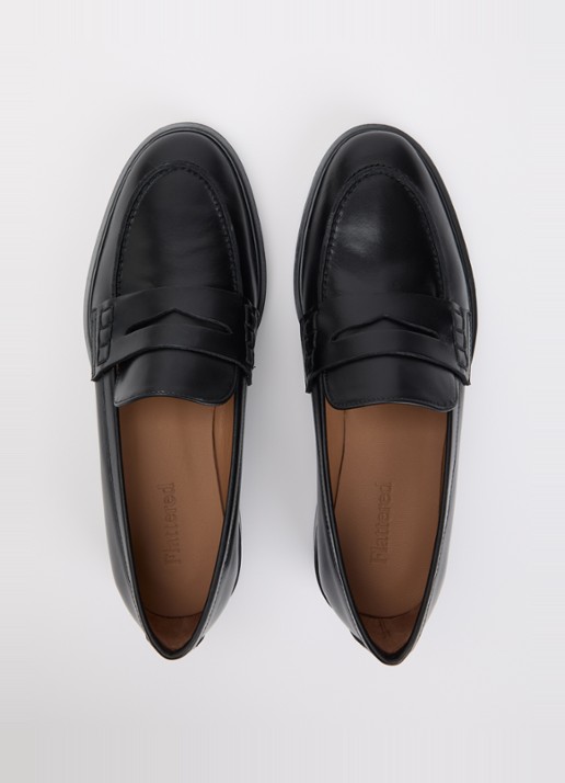Flattered Sara loafer van leer - detail 3 zwart