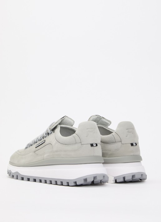 Floris van Bommel De Gripper 03.03 sneaker van nubuck - achterkant 5 grijs