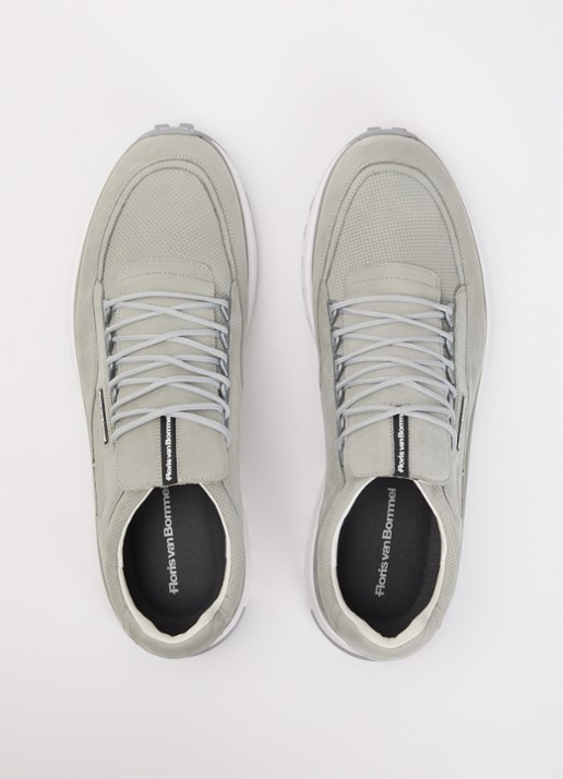 Floris van Bommel De Gripper 03.03 sneaker van nubuck - detail 3 grijs