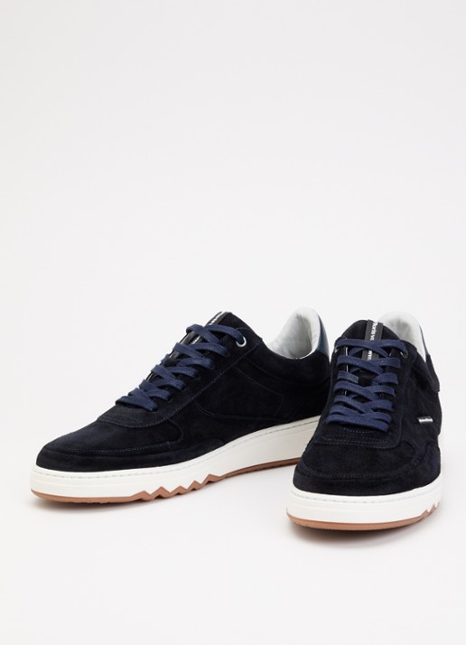 Floris van Bommel De Kupster 05.26 sneaker van suède - detail 3 royalblauw