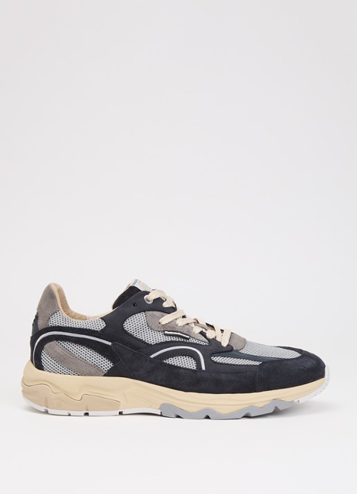 Floris van Bommel De Rezer 01.38 sneaker van mesh met details van suède