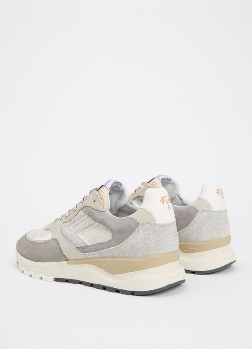 Floris van Bommel De Treener sneaker met leren details - achterkant beige