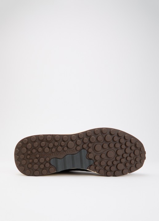 Floris van Bommel De Trikker 05.00 sneaker van suède - detail 3 donkerbruin