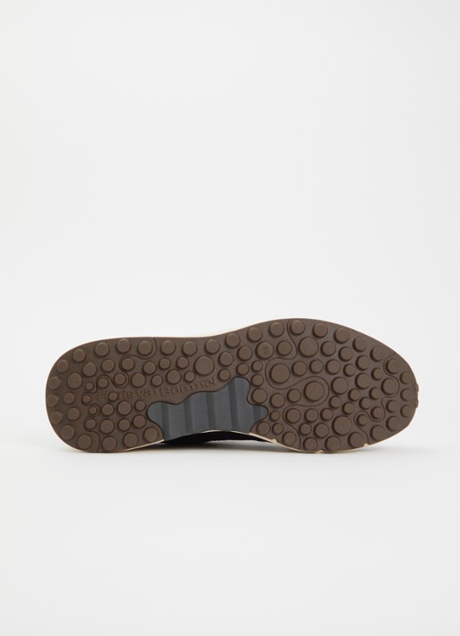 Floris van Bommel De Trikker 05.01 sneaker van suède - detail 3 donkerblauw