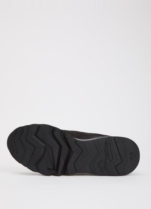 Floris van Bommel De Zager 01.26 sneaker van nubuck - detail 4 zwart
