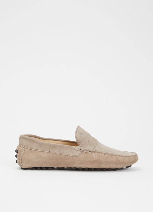 Floris van Bommel Manerba 01.28 mocassin van suède  - voorkant 2 beige