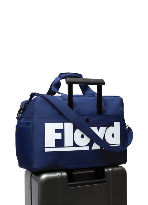 Floyd Weekendtas met logoprint - voorkant 5 blauw