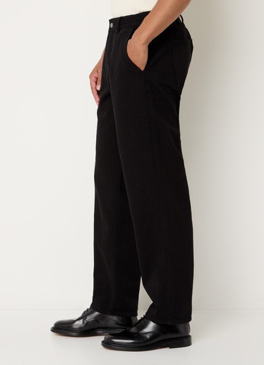 forét Clay loose fit jeans met steekzakken - detail 5 zwart