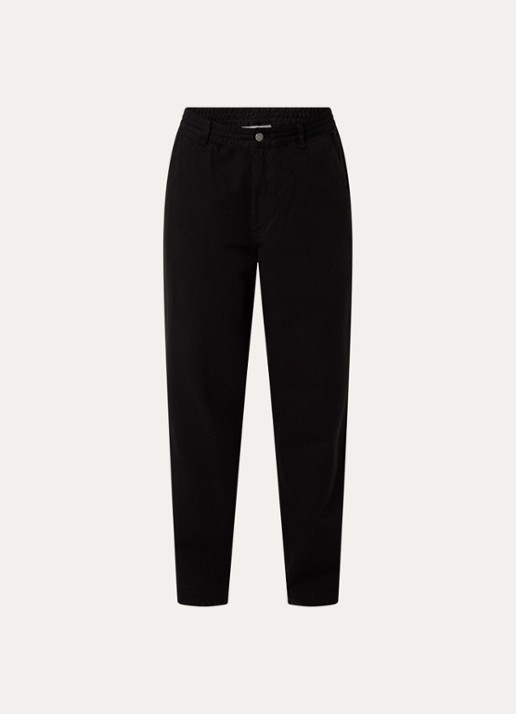 forét Clay loose fit jeans met steekzakken - voorkant 2 zwart