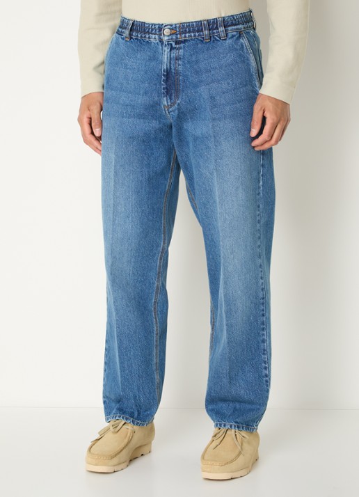 forét Clay straight leg jeans met medium wassing