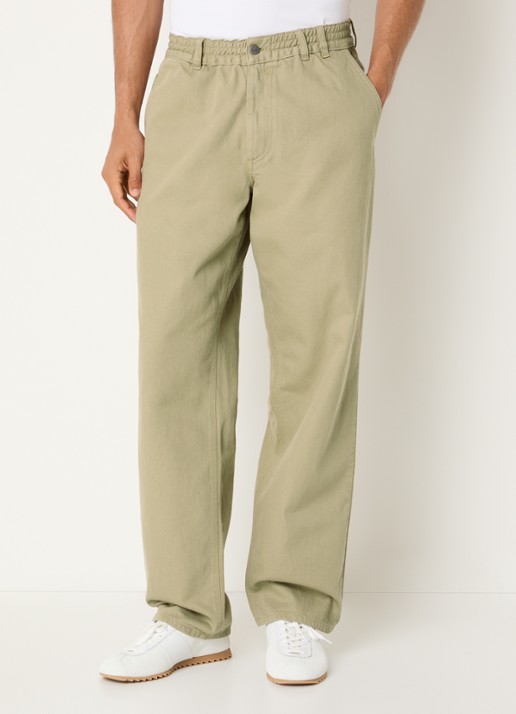 forét Clay Twill tapered fit chino met steekzakken