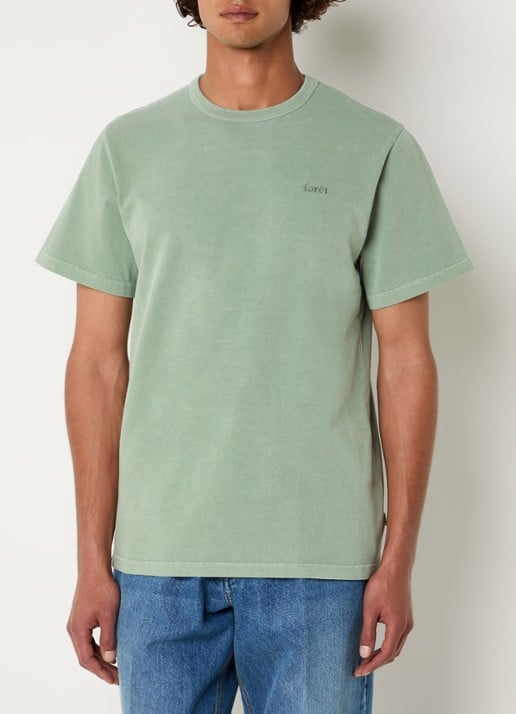 forét Oak T-shirt met logoborduring