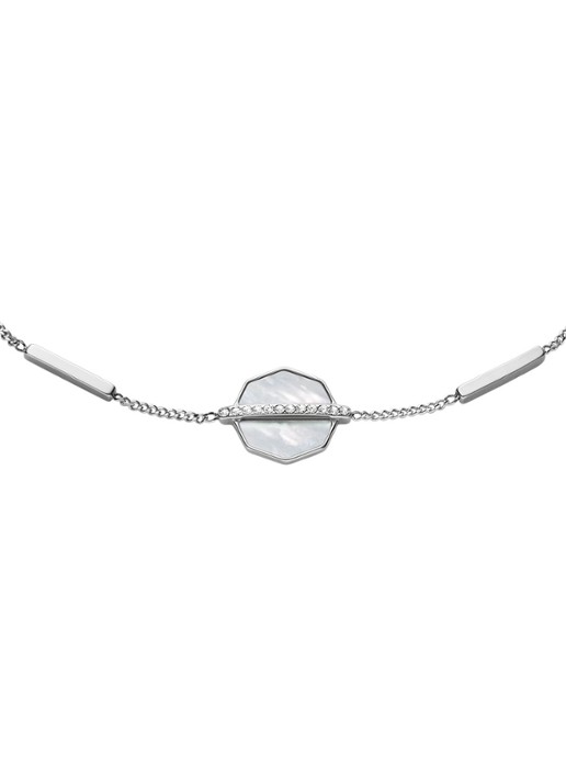 Fossil Armband JF04910040 - detail zilver