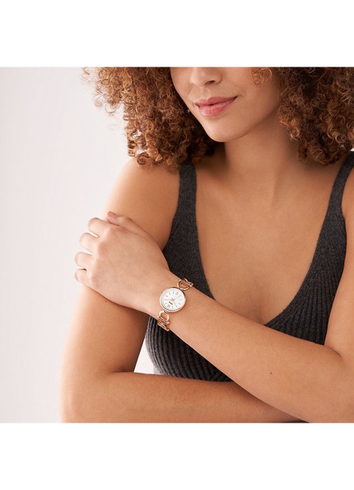 Fossil Carlie horloge ES5273 - detail 5 roségoud