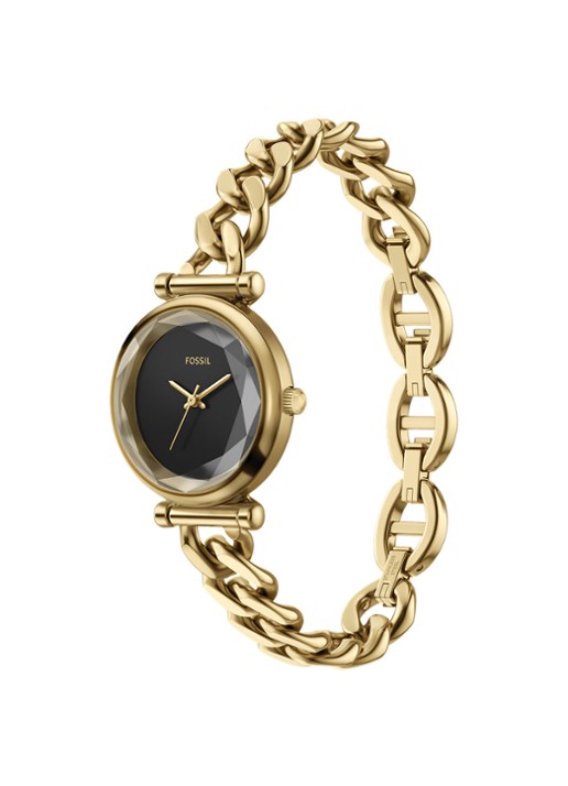 Fossil Carlie horloge ES5440 - detail 4 goud