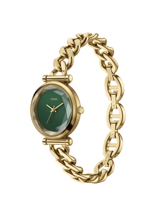 Fossil Carlie horloge ES5441 - detail 5 goud