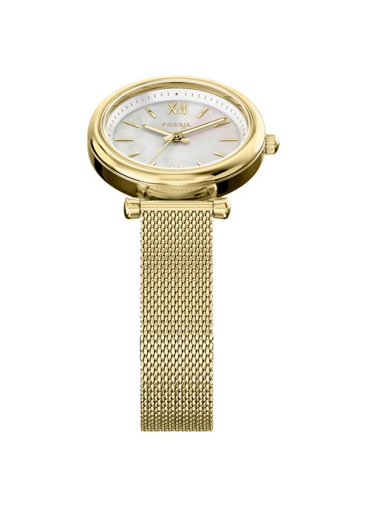 Fossil Carlie horloge ES5462 - detail 4 goud