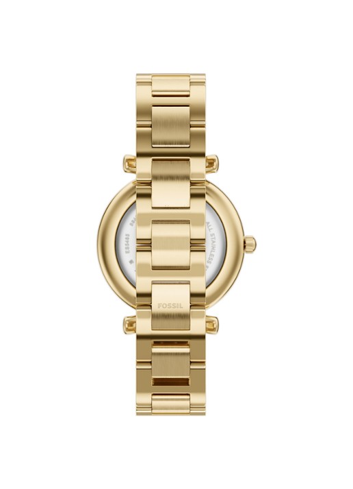 Fossil Carlie horloge ES5465 - detail goud