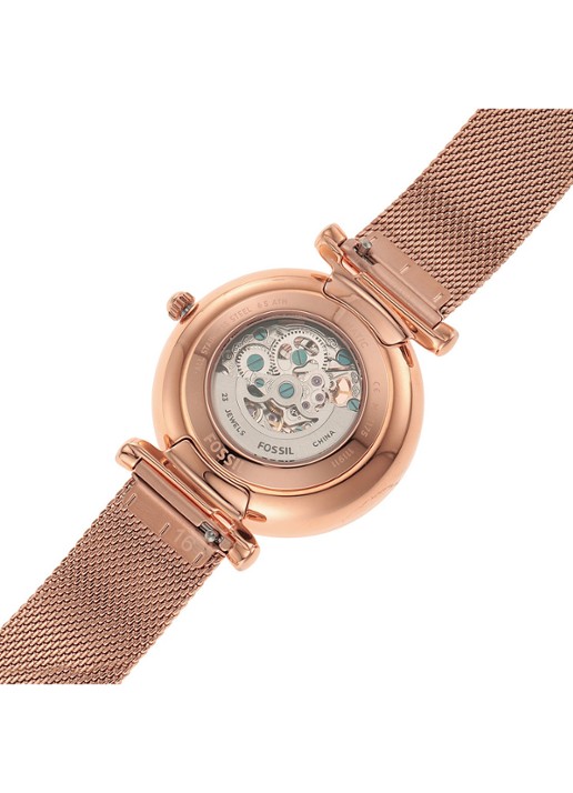 Fossil Carlie horloge ME3175 - detail 3 roségoud