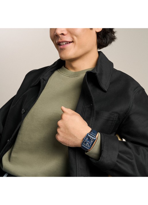 Fossil Carraway horloge FS6170 - detail 6 blauw