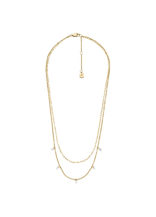 Fossil Ellis ketting  JF04894710 - detail 3 goud