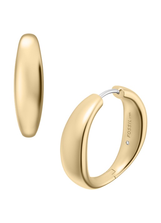 Fossil Ellis oorringen JF05003710 - detail 4 goud