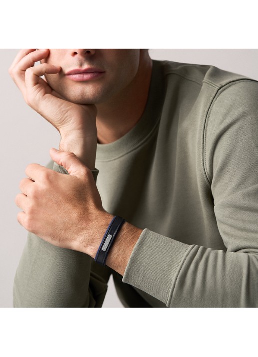 Fossil Everett armband JA7316998 - detail 4 zwart/blauw