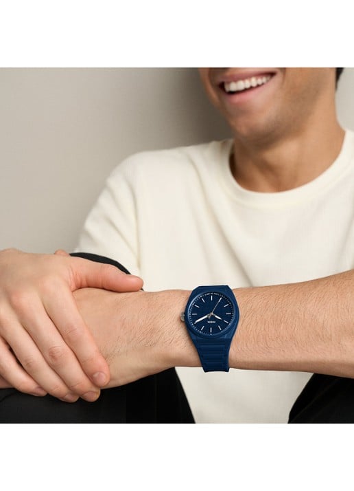 Fossil Everett horloge FS6177 - detail 4 blauw