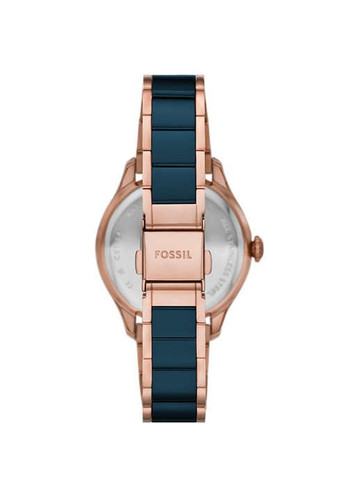 Fossil Gilmore horloge CE1134 - detail roségoud