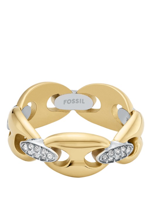 Fossil Heritage ring JF04931998 - detail goud