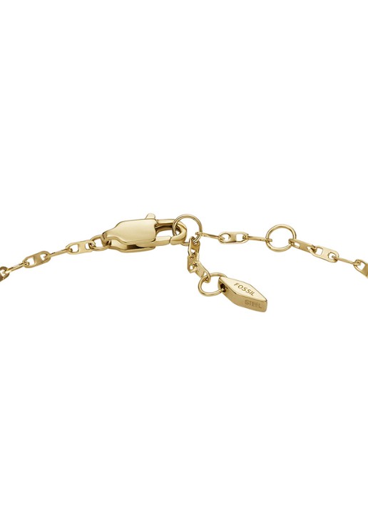 Fossil Heritage schakelarmband met glassteen JF04525710 - detail 5 goud