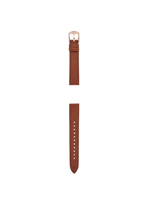 Fossil Horlogeband van leer S161088 - detail cognac