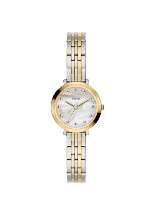 Fossil Jaqueline horloge ES5500 - voorkant zilver