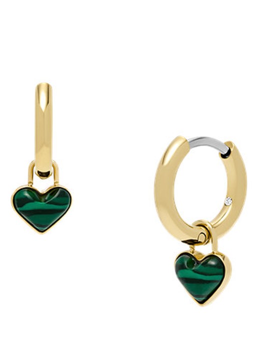 Fossil Jewelry oorringen met hanger JF04859710 - detail 3 goud