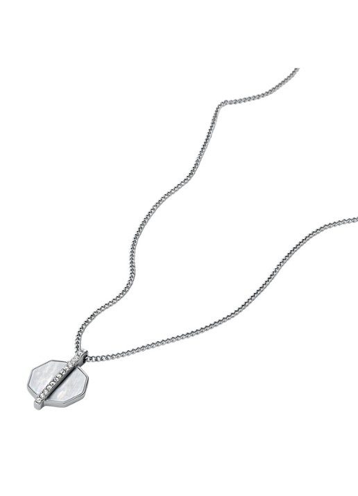 Fossil Ketting JF04909040 - detail zilver